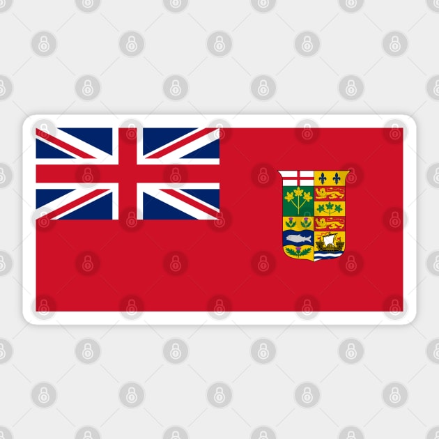 Flag of Canada, Historical (1868-1921) Sticker by brigadeiro